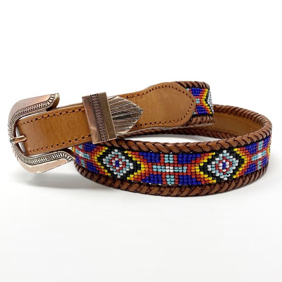 Vintage Accessories - Vintage | Southwestern beaded belt